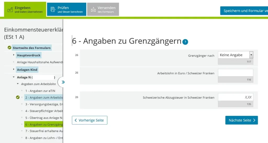 How to fill german declaration Anlage N / Steuererklärung Anlage N ausfüllen